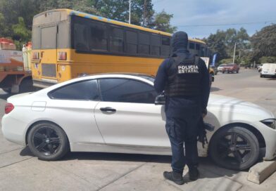 Un BMW robado en Durango fue recuperado en Culiacán por Policía Estatal Preventiva