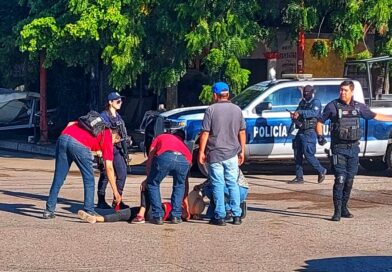 Mujer herida al chocar en su motocicleta contra una camioneta
