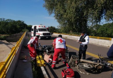 Accidente entre motocicletas deja tres lesionados en Mocorito