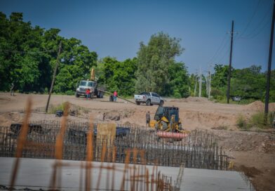 Primera etapa del malecón de Guamúchil presenta un avance del 60 por ciento