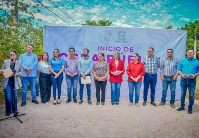 Guadalupe López pone en marcha la construcción de un puente en Villa Benito Juárez