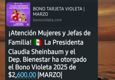 Alertan sobre el engañoso «Bono Violeta» en Salvador Alvarado