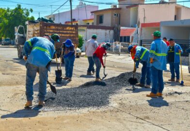 Avanza en Salvador Alvarado el mejoramiento de vialidades con intensa campaña de bacheo